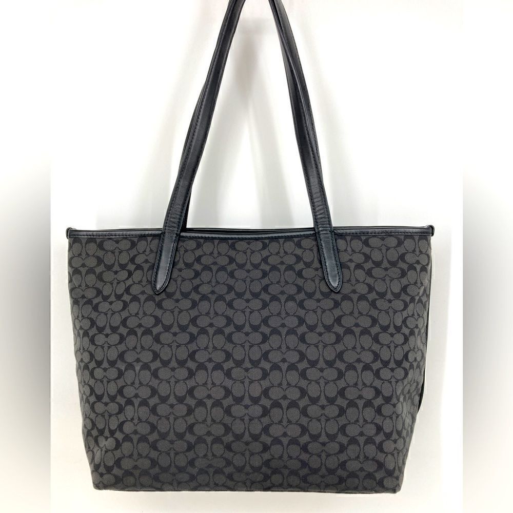 Coach 79579 Signature Jacquard Monogram Logo Tote:Shoulder Bag - Picture 2 of 10